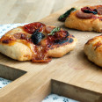 mini pizza chorizo