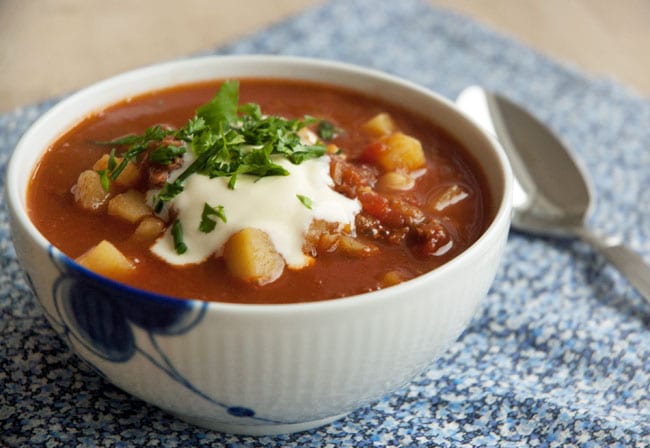ungarsk gullash suppe ungarsk gullash suppe