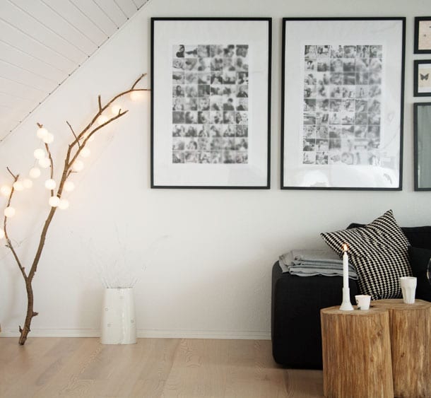 Billedevæg – inspiration til indretning med familiebilleder Billeder indretning