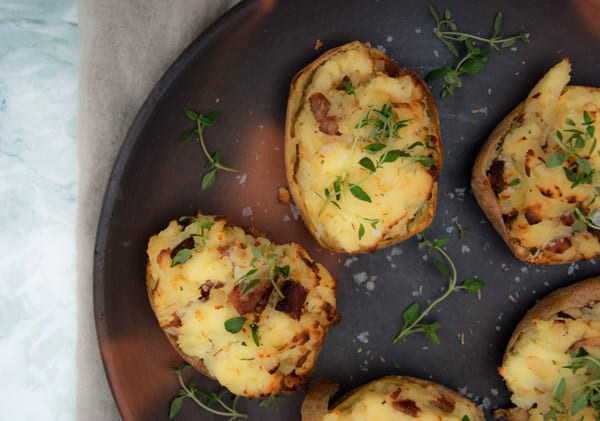 fyldte bagekartofler bacon