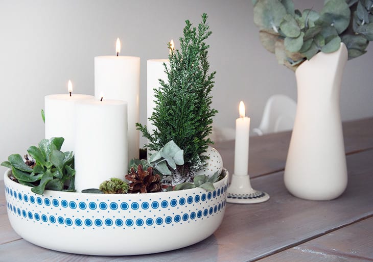 Hvid adventsdekoration nem og smuk hjemmelavet dekoration Seng bygget på kommoder