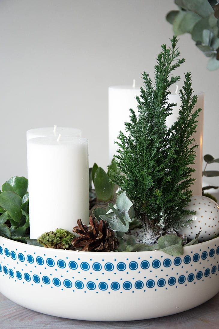 Hvid adventsdekoration nem og smuk hjemmelavet dekoration Seng bygget på kommoder