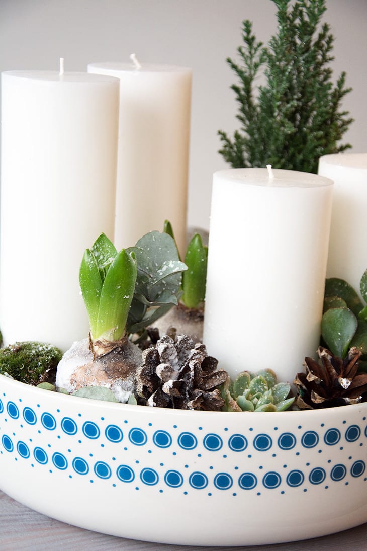 Hvid adventsdekoration nem og smuk hjemmelavet dekoration Seng bygget på kommoder