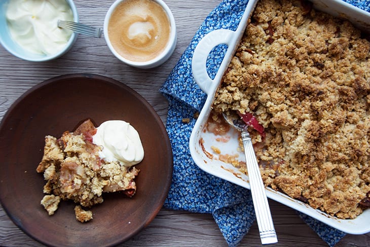 æble med crumble æble med crumble