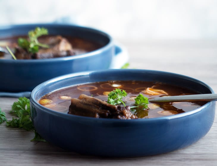 oksehalesuppe
