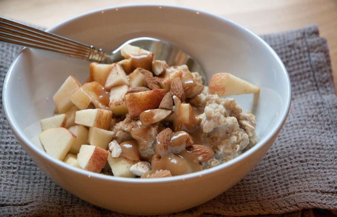 grod med aebler og karamel