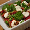 pasta med mozarella tomat