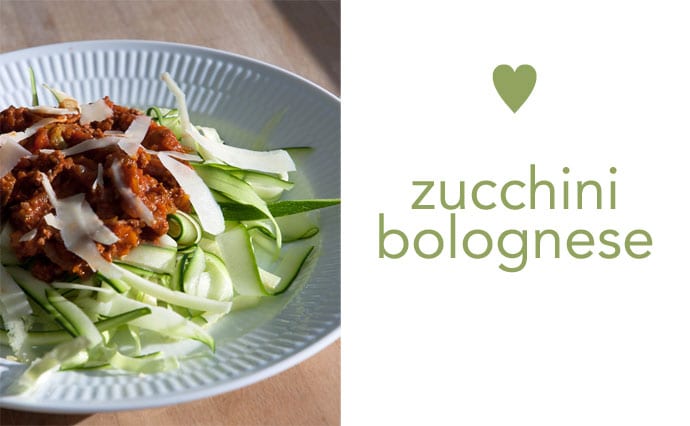 zucchini bolognese