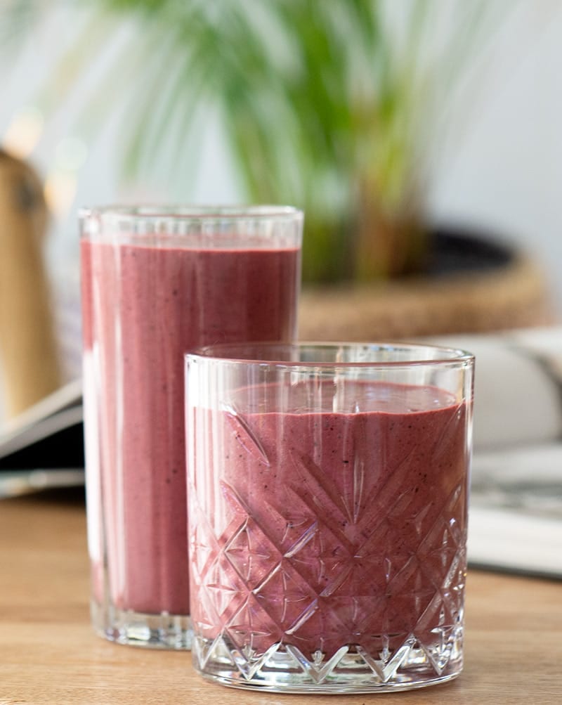 blåbærsmoothie opskrift