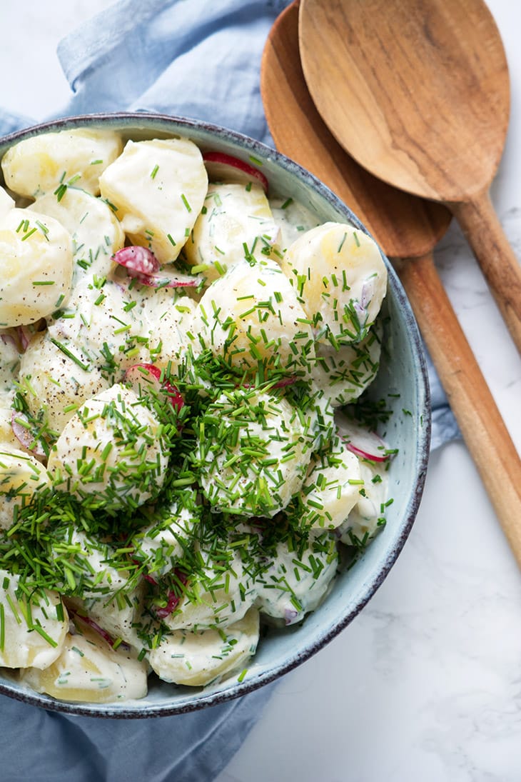 strejke barbermaskine krysantemum Kartoffelsalat - bedste opskrift på klassisk kartoffel salat