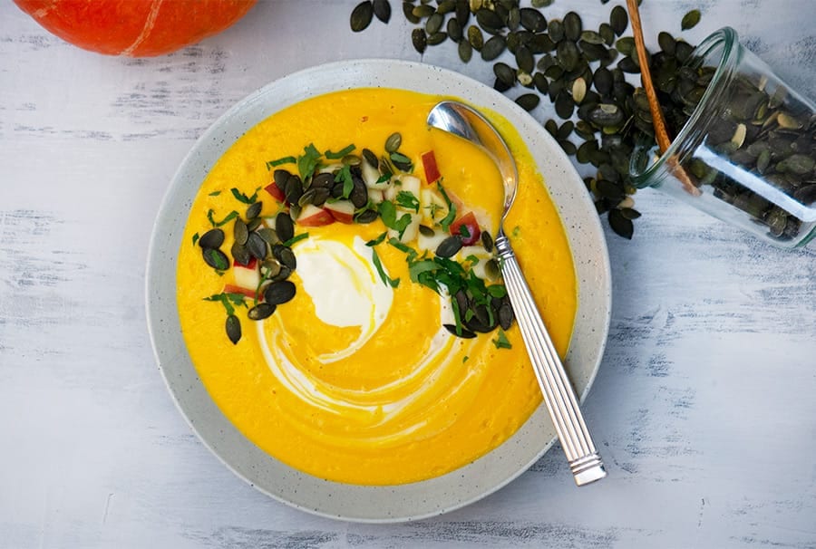 Hokkaidosuppe – Skøn opskrift på den bedste græskarsuppe