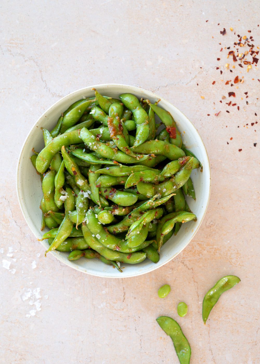 spicy edamamebønner