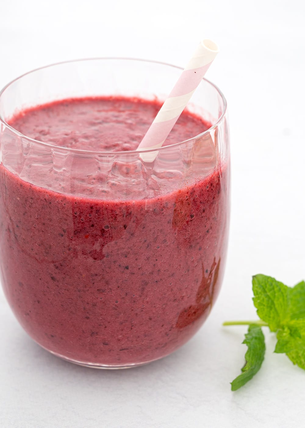 smoothie hindbær