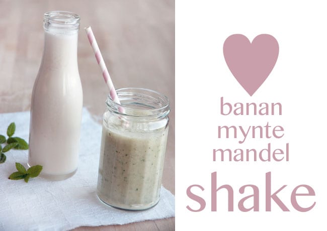 Banan & mynte shake