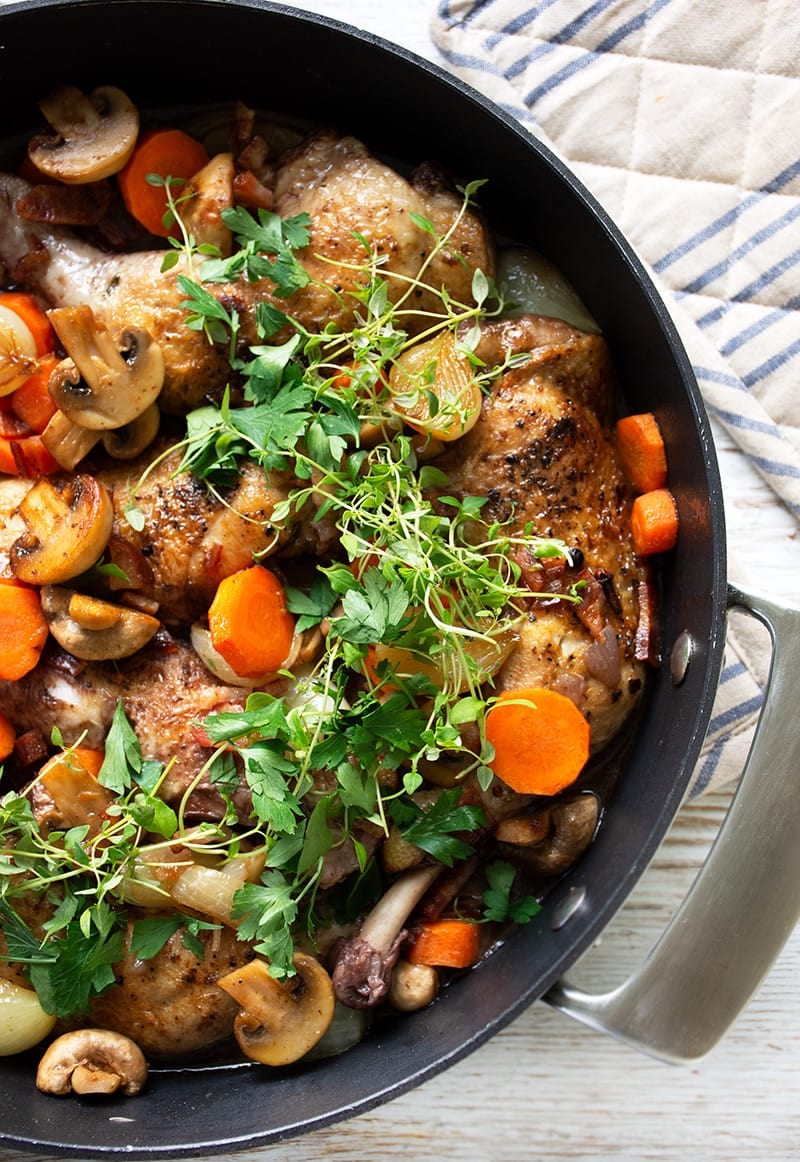 coq au vin kylling