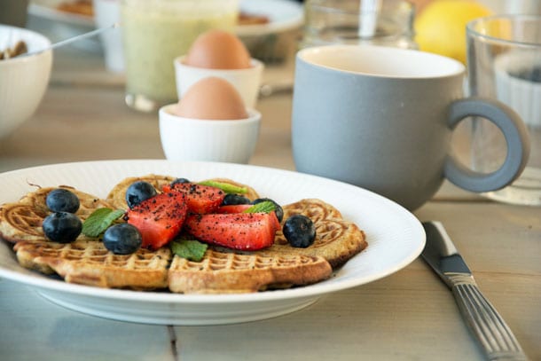 Morgenmadsvafler med boghvede