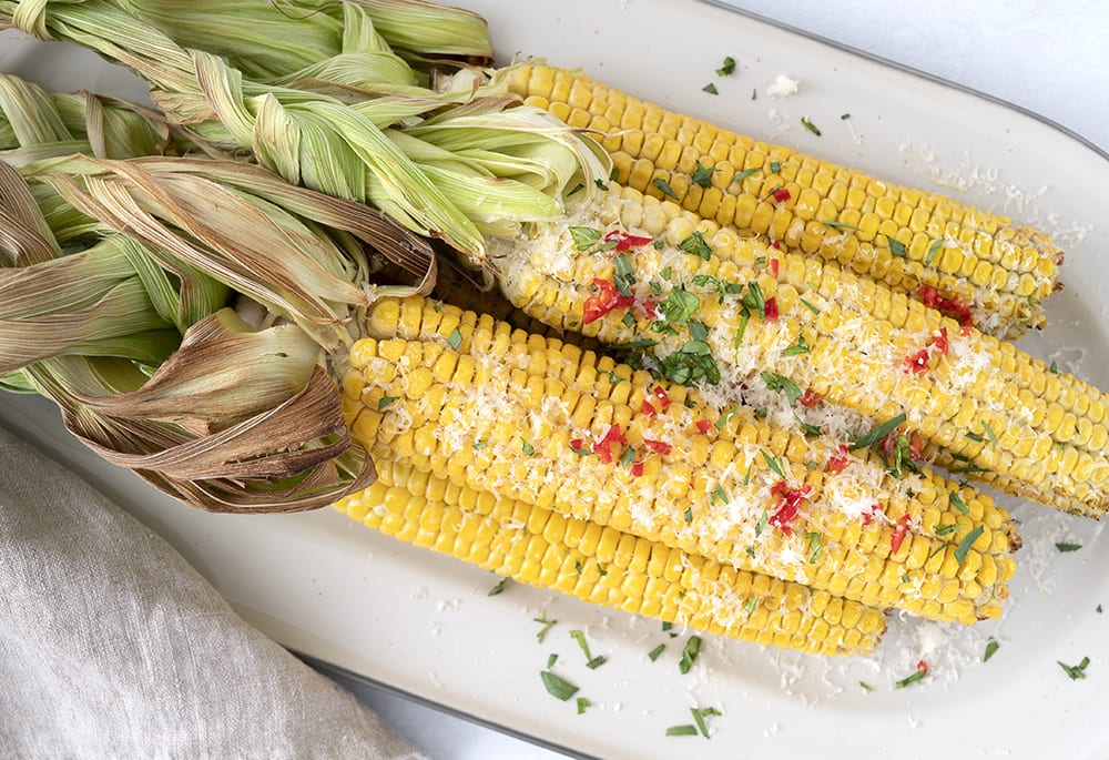 Majskolber med parmesan – bedste på