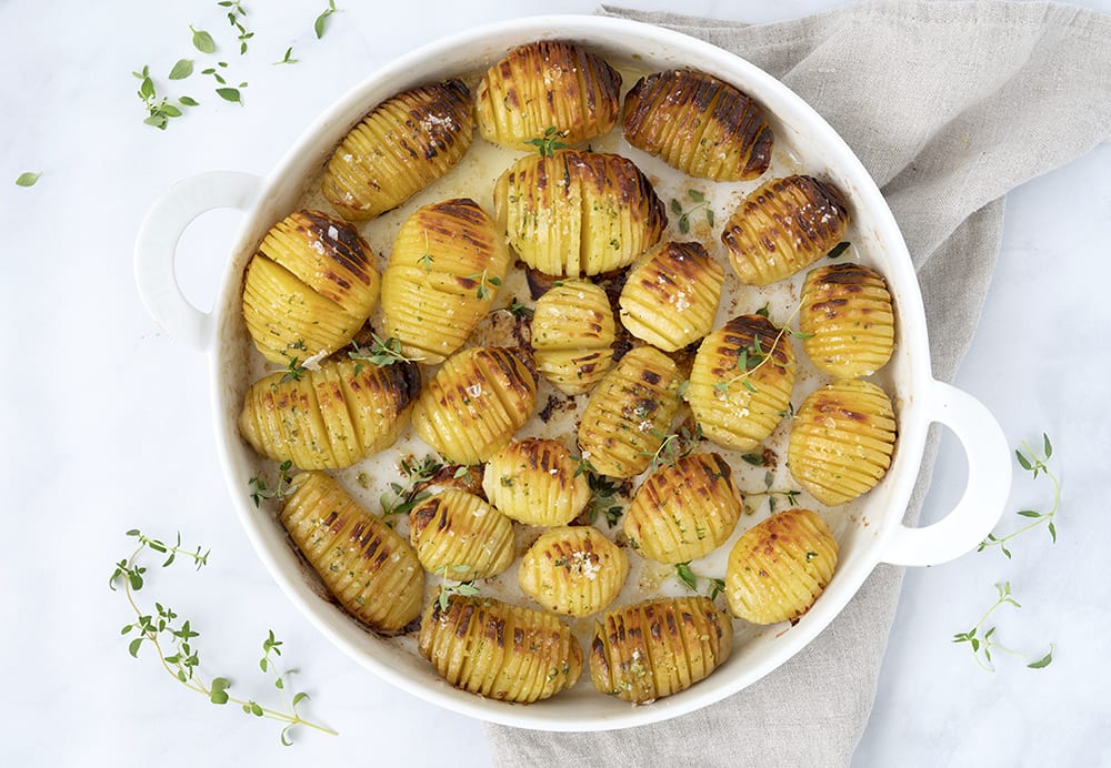 Hasselback Kartofler Opskrift lækre hasselbagte