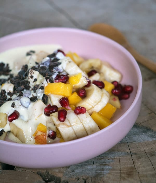 Råcreme til frugtsalat