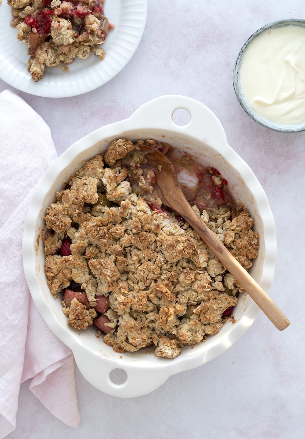 rabarber crumble