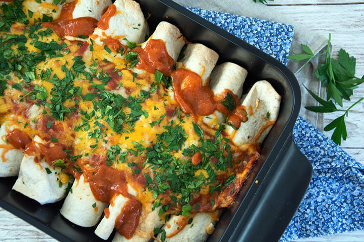 Enchiladas med kylling