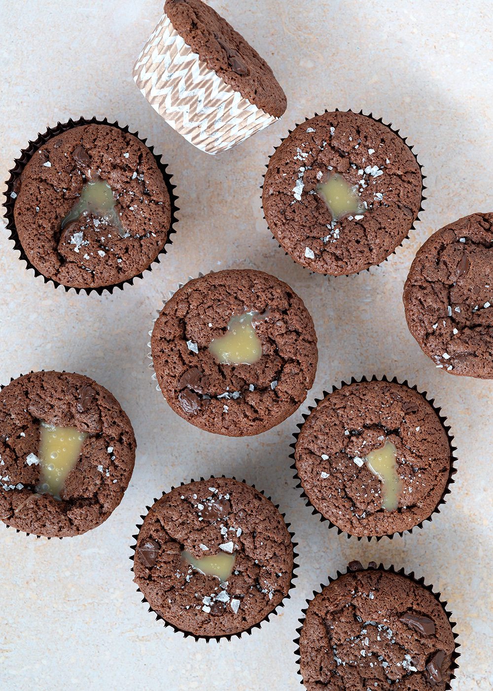 saltkaramel chokolademuffins