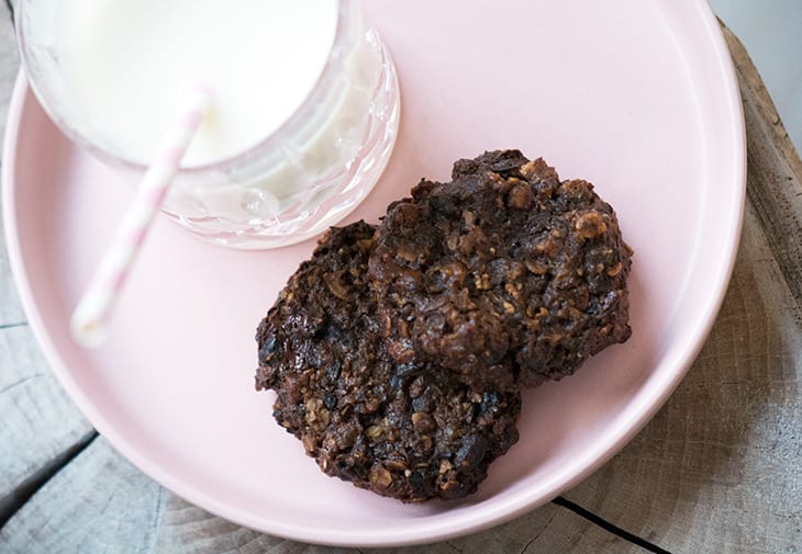 Cookies med sorte bønner og chokolade