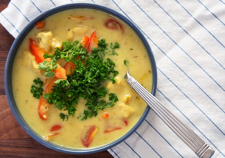 Mulligatawny Suppe - få skøn opskrift på karrysuppe med kylling