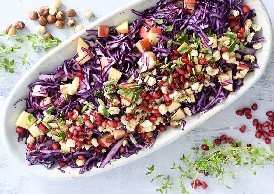 med æbler - opskrift skøn og mættende salat