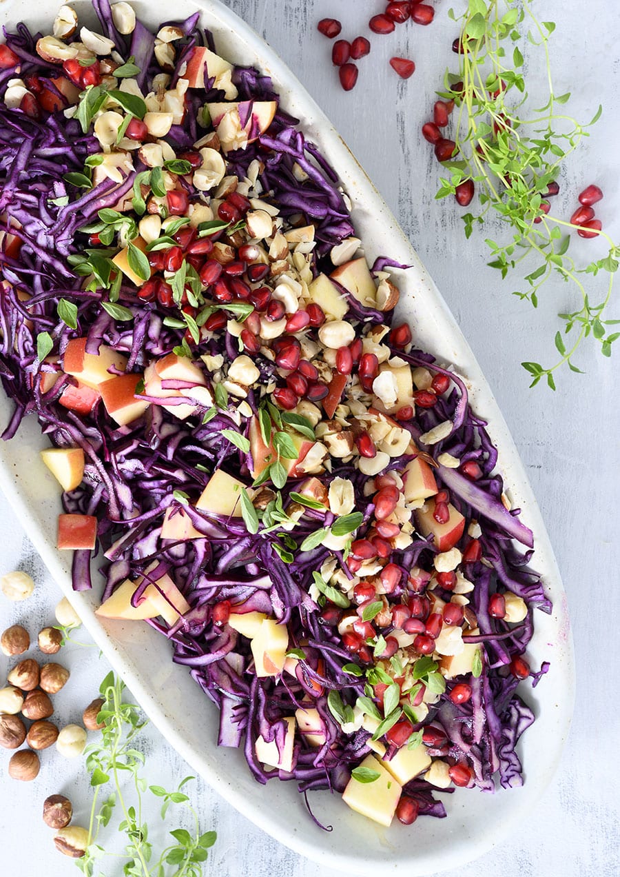 med æbler - opskrift skøn og mættende salat