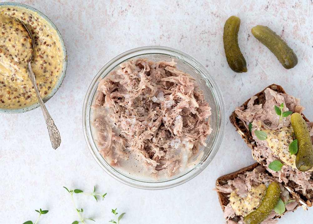 Anderillette - opskrift på smørmør rillette andelår