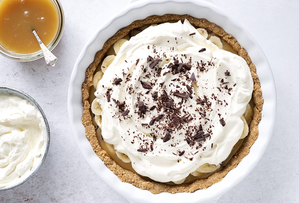 Banoffee Pie opskrift - fantastisk dessertkage karamel og banan