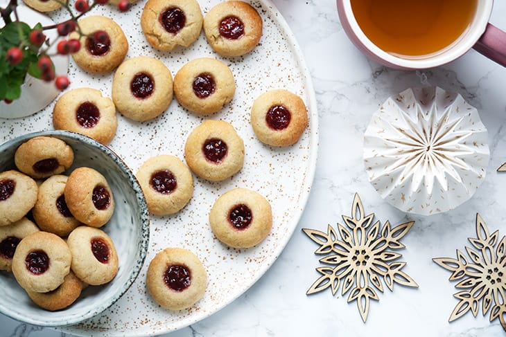 Småkager med marmelade