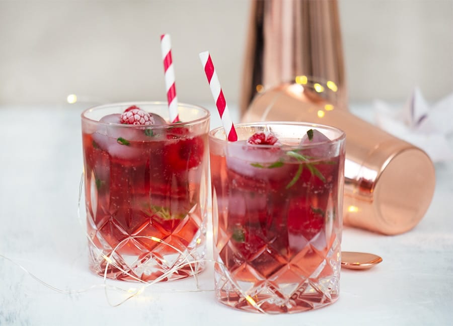 Hindbær og Vodka Cocktail - Valdemarsro