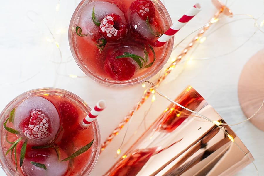 hindbær cocktail