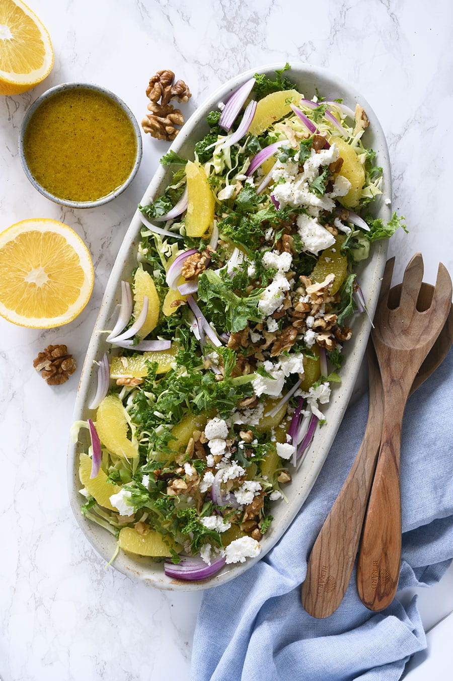 kålsalat med appelsindressing