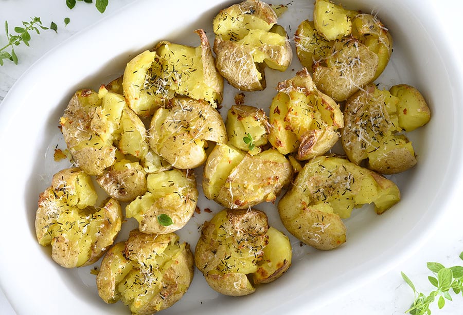 kartofler med hvidløg og parmesan - skøn på