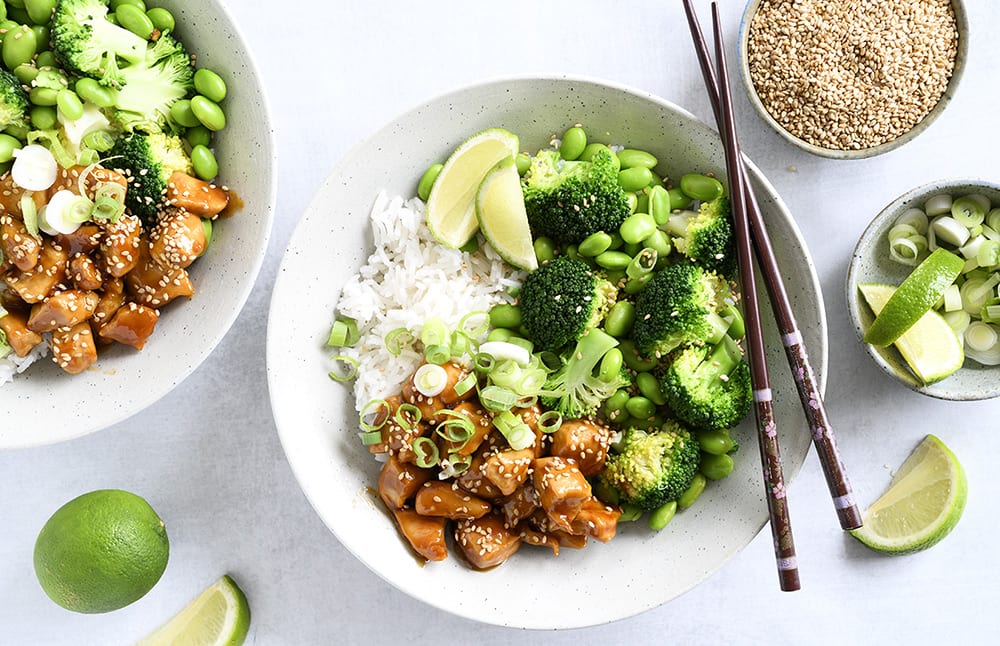 håndbevægelse igen spild væk Teriyaki kylling med ris og grøntsager - få opskrift her