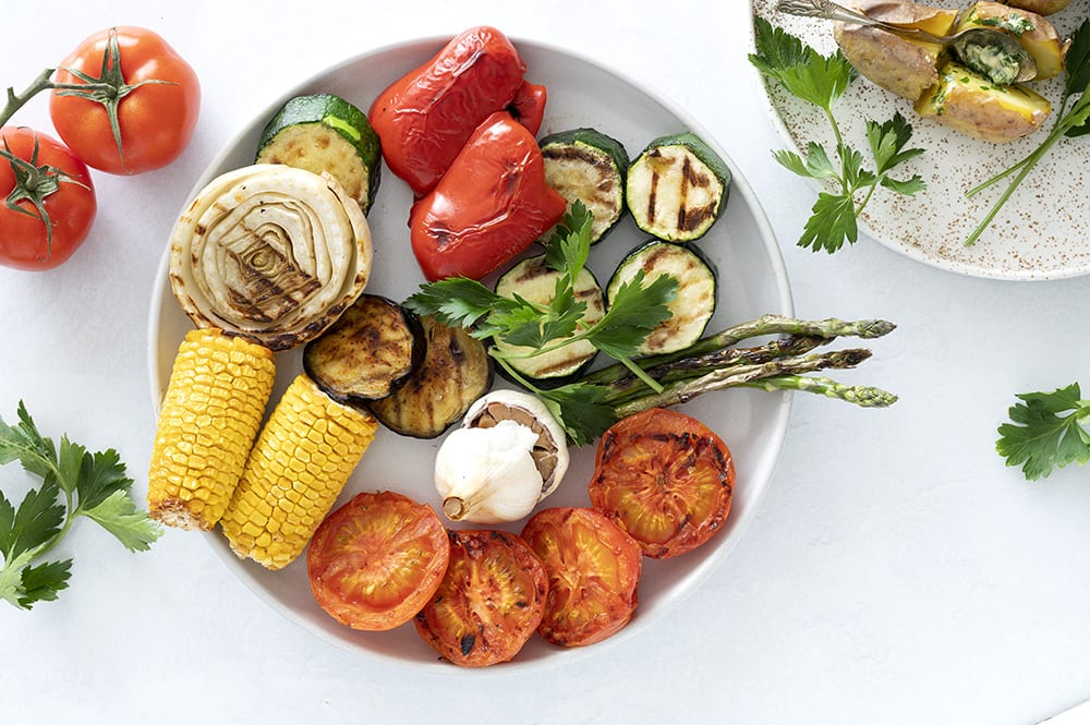 Grøntsager på grill og en lækker marinade grøntsagerne - få opskrift