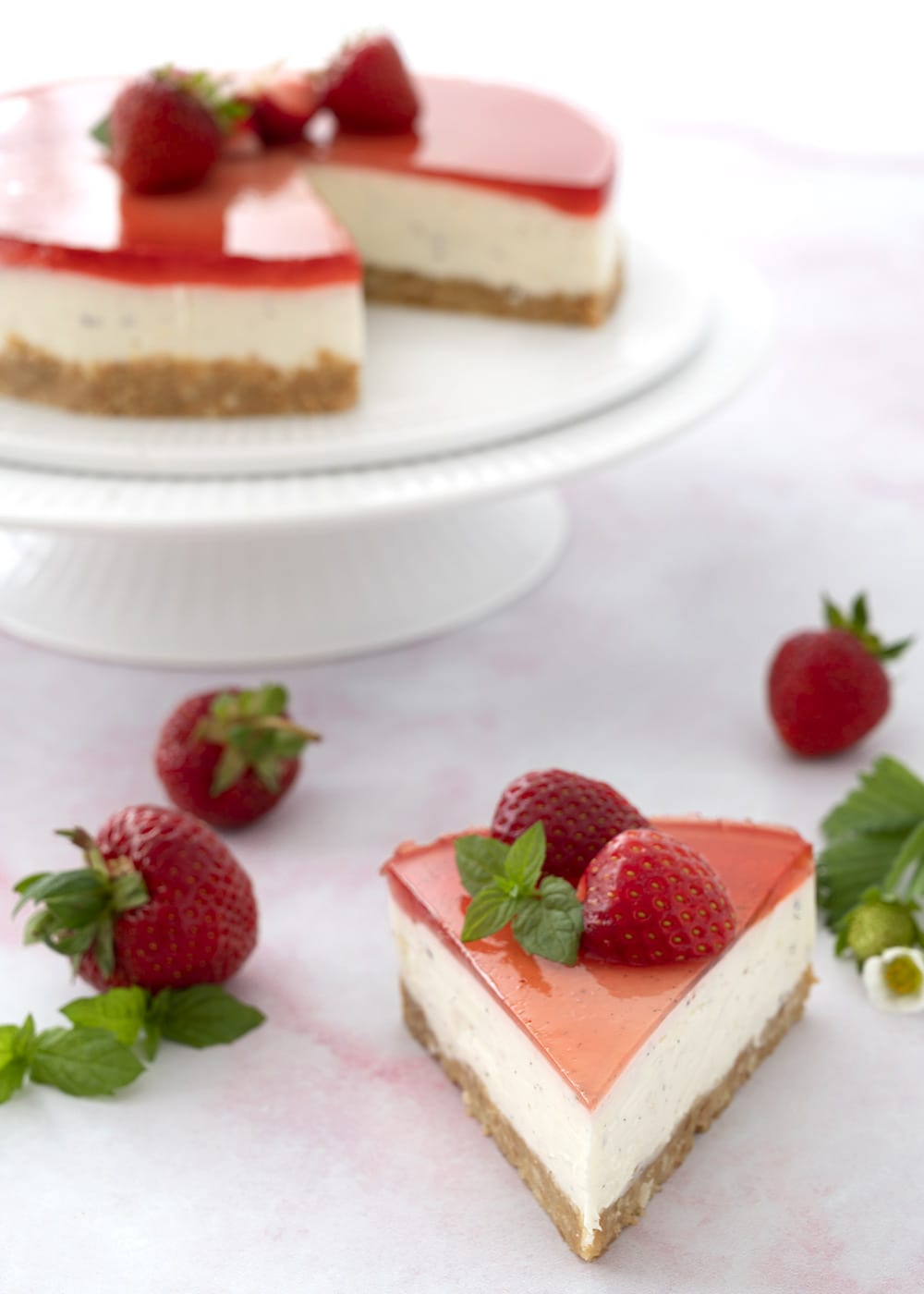 jordbær cheesecake