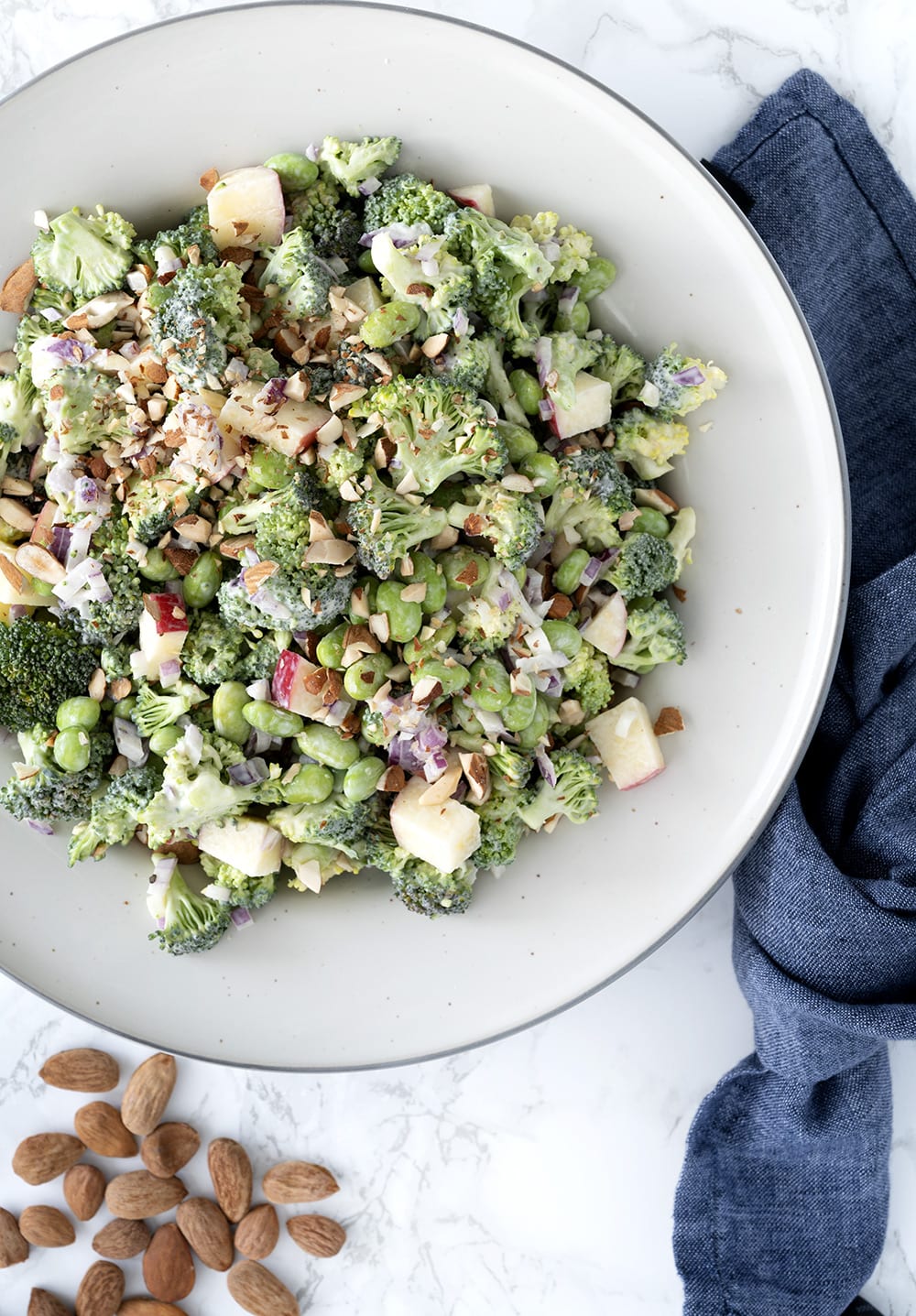 cremet broccoli med edamame