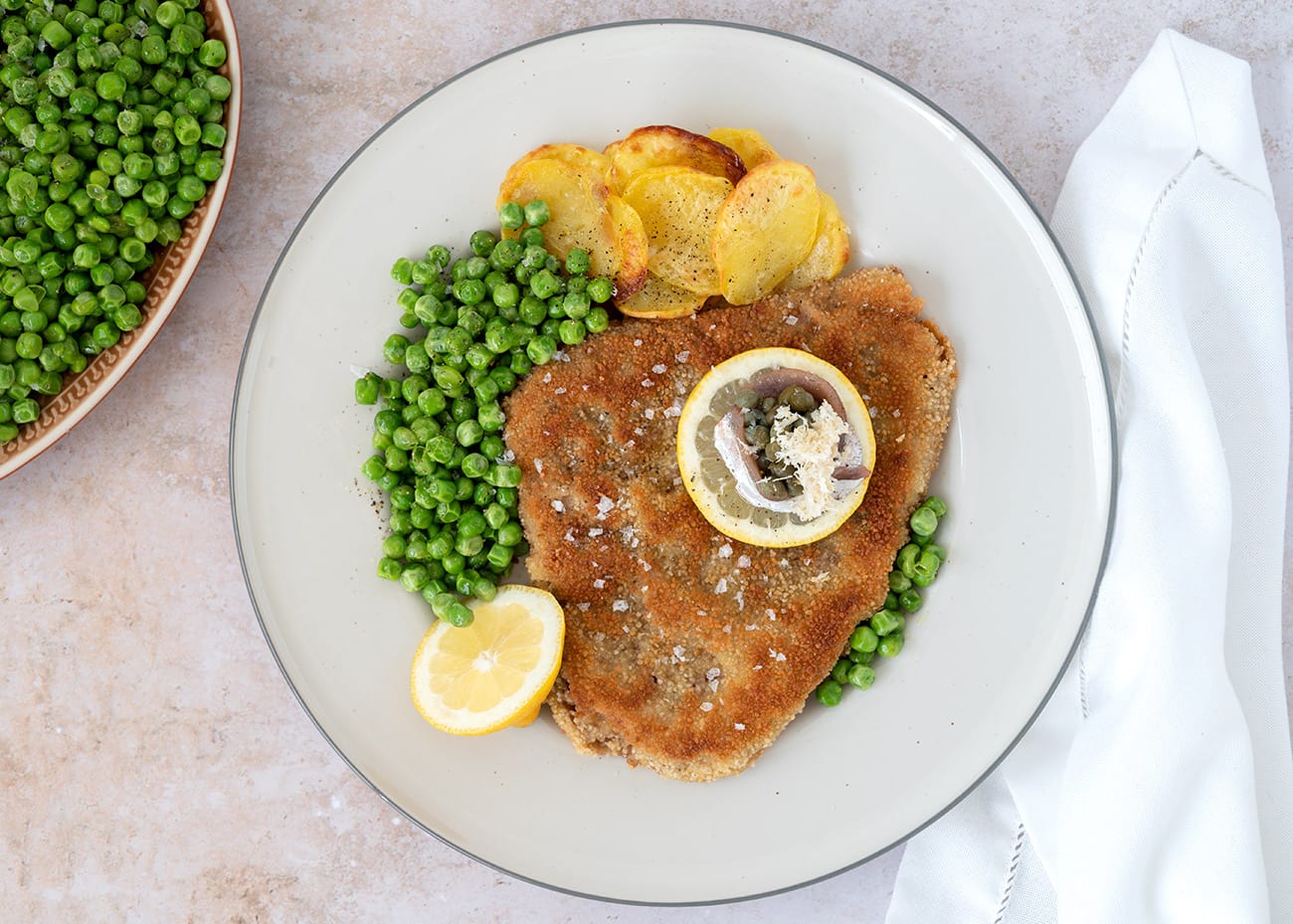 Wienerschnitzel det bedste tilbehør til få opskrift