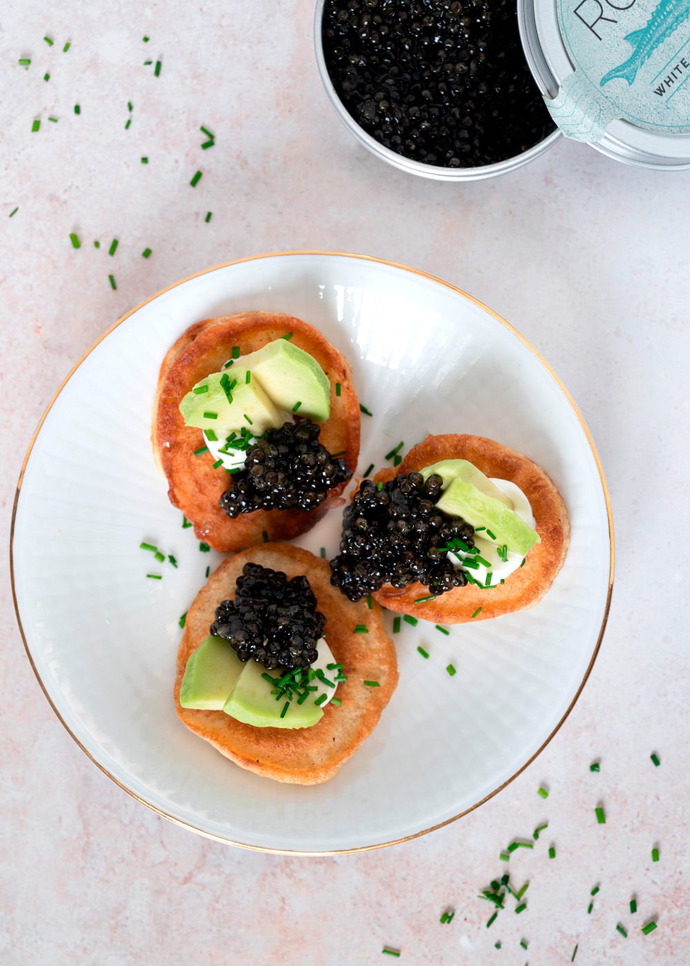 blinis med caviar