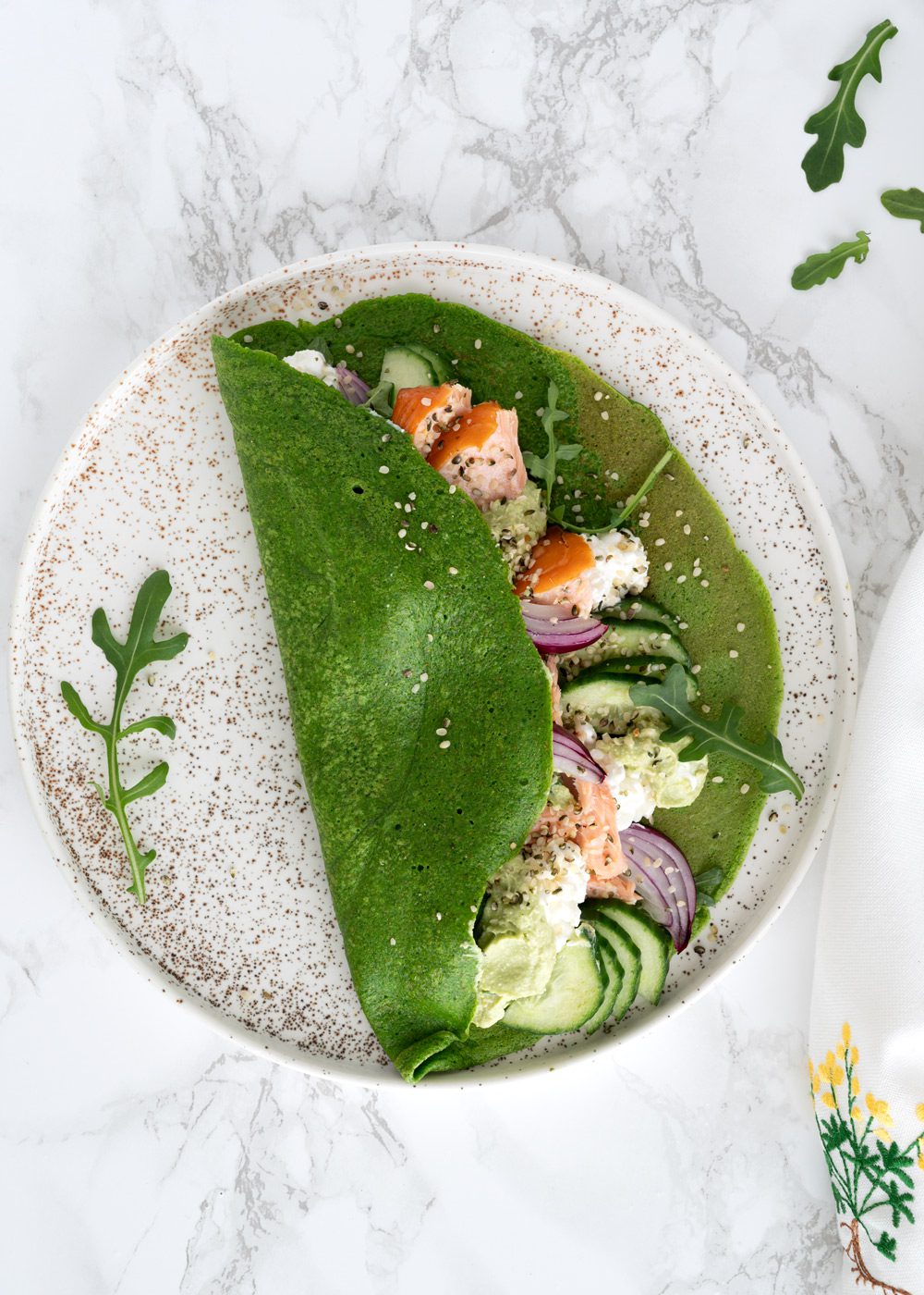 spinatpandekager med laks