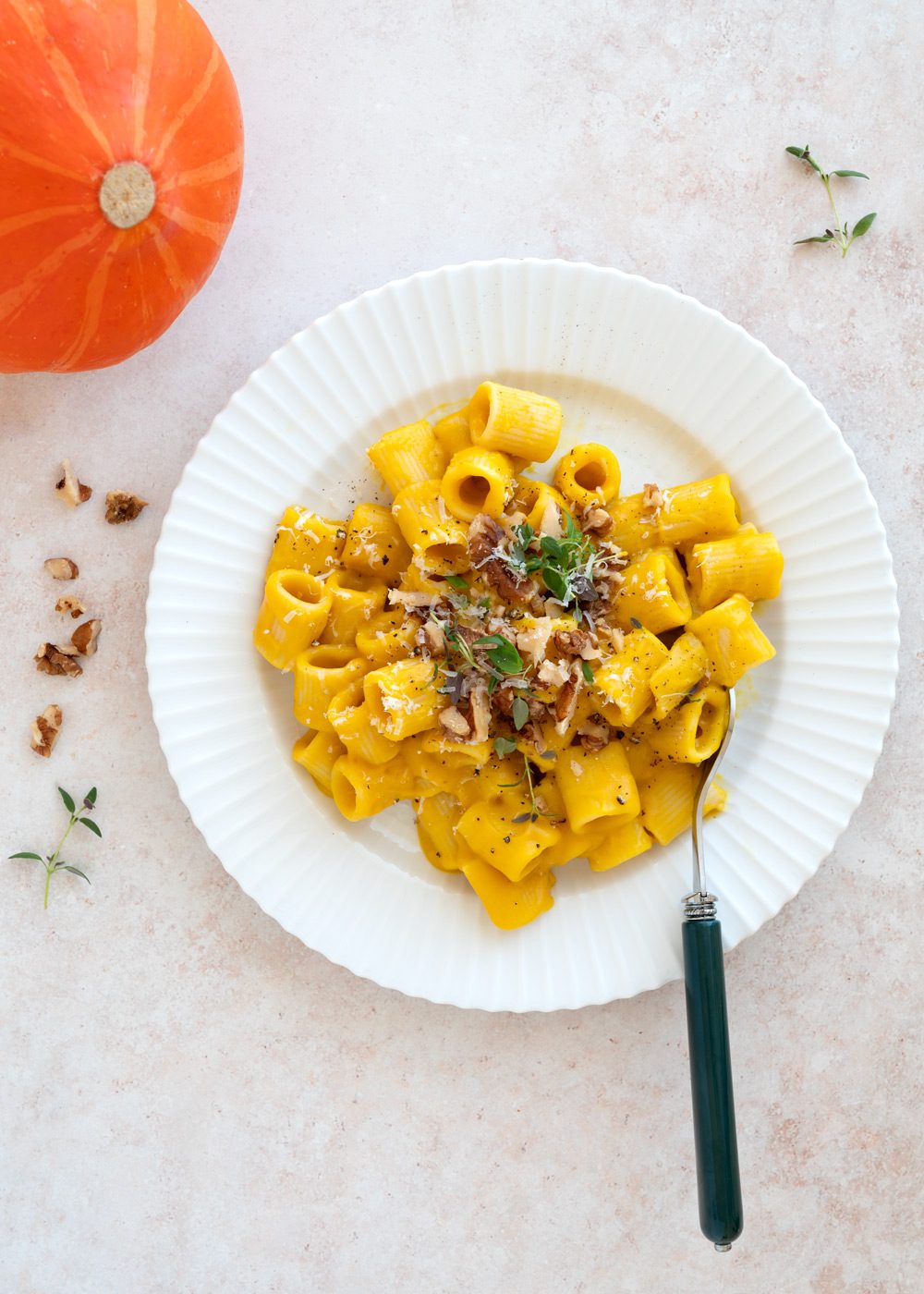 pasta med græskarsauce