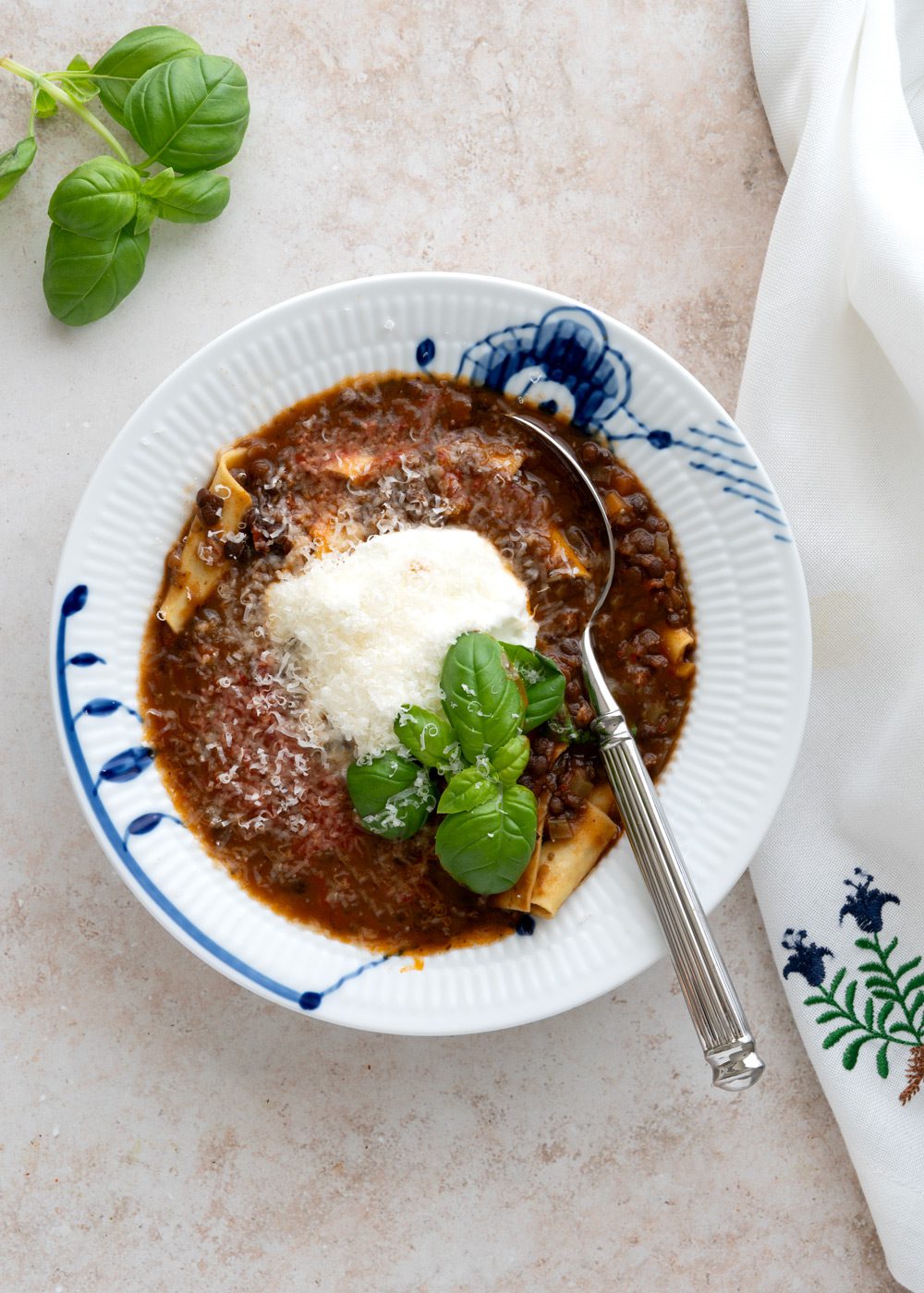 vegetar lasagnesuppe