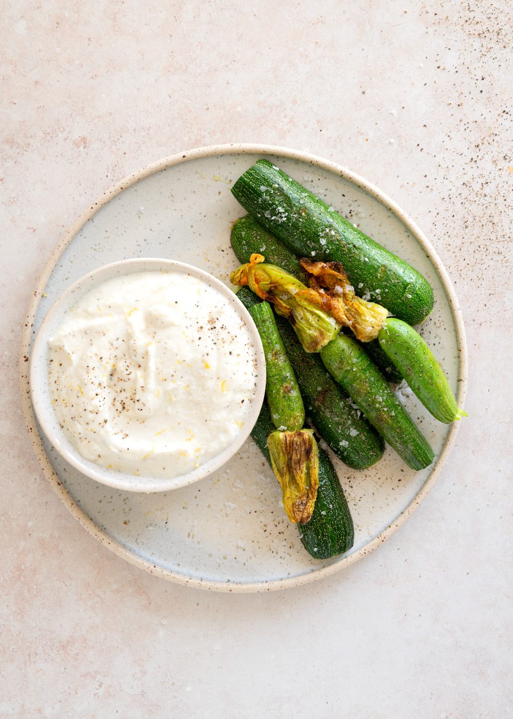 babysquash med ricottacreme