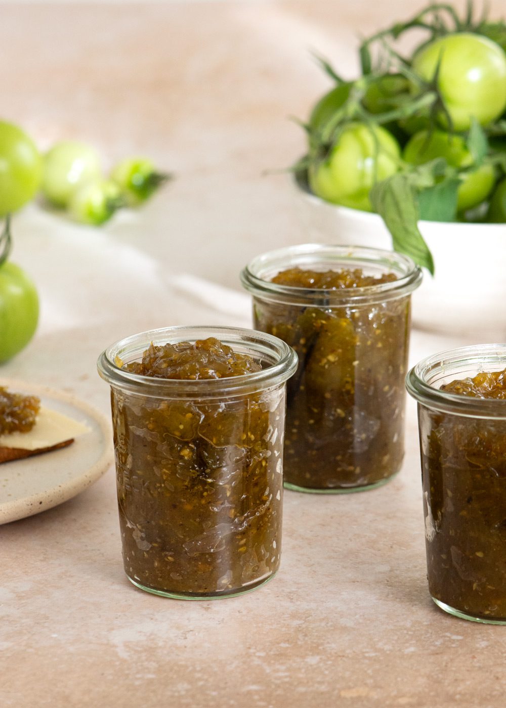 grøn tomatmarmelade