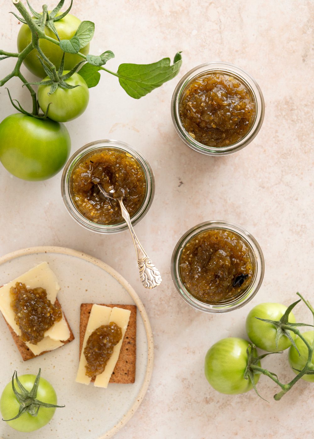 grøn tomatmarmelade