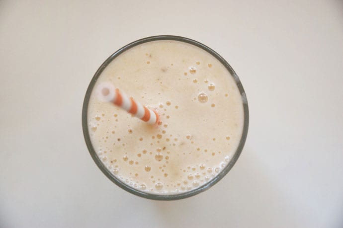 Bananmilkshake med vaniljeis